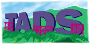 [ vague colour approximation of the TADS cover graphic ]